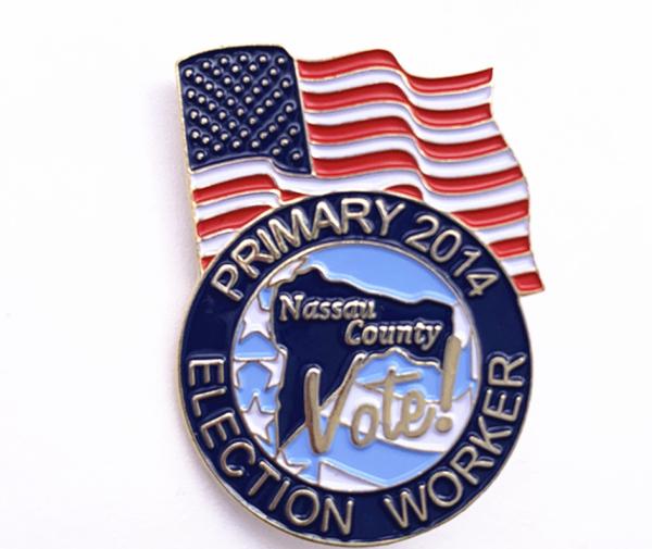 Buy cheap Popular Custom Made Enamel Badges , Metal Die Struck Lapel Pins from wholesalers