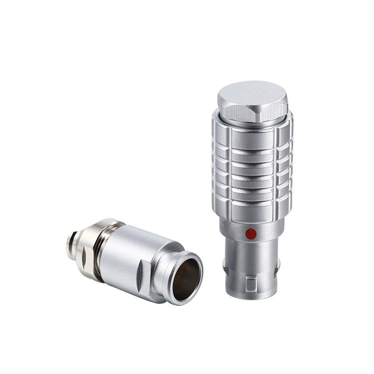 2B Right Angle 90 Degree Cable Elbow 4 Pin To 6 Pin IP50 Straight Plug Connector
