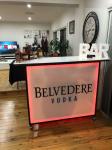 Wheeled Portable Bar Counter , Lightweight Folding Bar Counter On Grass