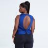 Buy cheap Navy Dry Fit Back Hollow Out Tank Top Plus Size Workout Tanks 260g from wholesalers
