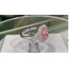 Buy cheap 18K White Gold Classic Solitaire Custom Made Jewelry Fantastic Fancy Pink Diamond Ring from wholesalers