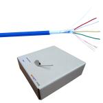 4 Core 24AWG Security Alarm Cable Unshielded CCA Stranded 4*0.22mm2 CPR Dca