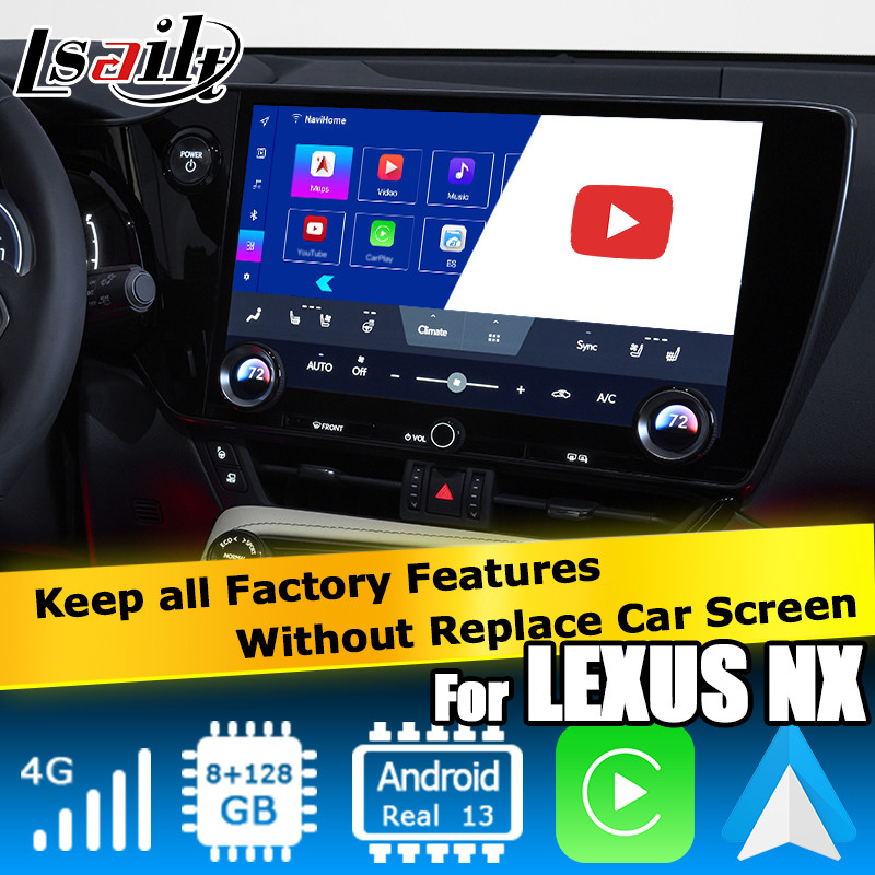 Lexus NX NX200 NX350h NX250 Android 11 multimedia video interface carplay android auto