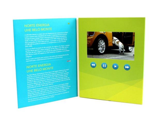 Buy cheap Rechargeable Battery Full colors digital video brochure for gift , 1.8 - 7" from wholesalers