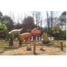 Buy cheap Amusement Park Fiberglass Dinosaur Mother And Daughter Normal Steel Frame Structure from wholesalers