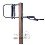 Buy cheap china outdoor park gym equipment wood outdoor back stretching device from wholesalers