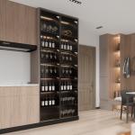 ISO9001 certification of high-end fashion durable tea cabinet support customizat
