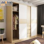 Customize Design Luxury Sliding Door Wardrobe Organizer Systems For Modern