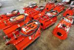 Certified Q355B Excavator Flail Mower 2000mm Cutting Machine in Orange/Black