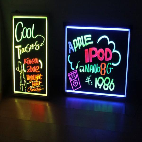 Buy cheap 400x600mm hanging style aluminum led animated menu writing board from wholesalers