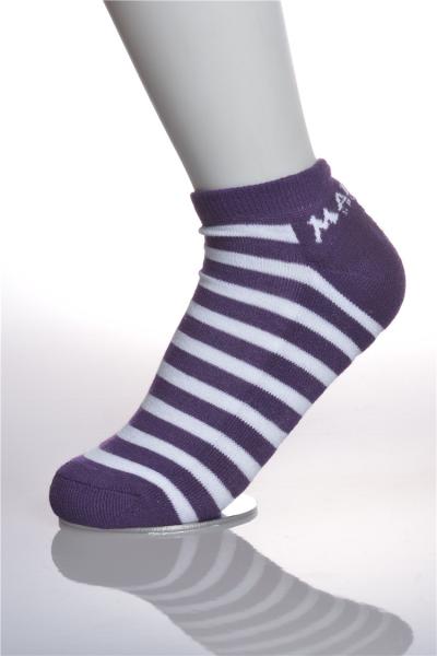 Color Stripes Anti Slip Padded Running Socks , Anti Foul Breathbale Thick