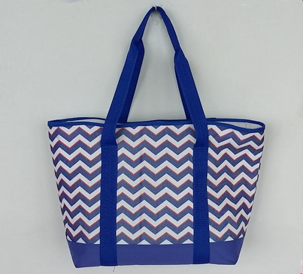 Buy cheap Outdoor Insulated Cooler Bags Full Printed 600D Polyester Tote Beach from wholesalers