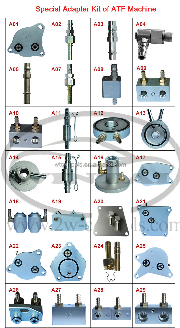 90 Models Cars Metal ATF Adapter Kit For Transmission Fluid Exchanging