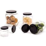 300ml 200ml 100ml Wholesale Hexagon Glass Mason Jar Jam Jar Honey Jar With Metal