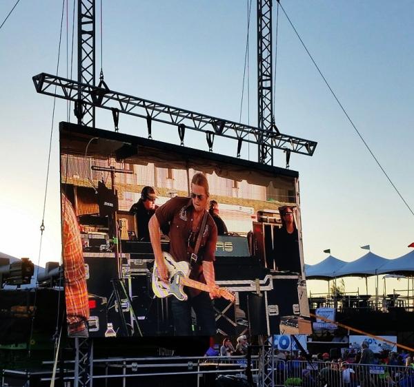 Full Color LED Stage Backdrop , Outdoor Panel Display LED Star Curtain Lights P4