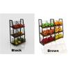 Buy cheap Eyes Catching Supermarket Vegetable And Fruit Display Shelf With Metal Basket from wholesalers