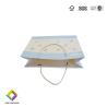 Buy cheap Blue Logo Hot Foiled Stamping Luxury Matt Cardboard Paper Bag With Cotton Rope Handles from wholesalers