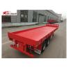 Buy cheap 2 Axles 30ft 30Ton Flatbed Semi Trailer Leaf Spring Suspension 12R22.5 Tire from wholesalers