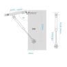 Buy cheap Smooth Operation 1 X Cabinet Door Gas Spring Steel Cylinder Silver Surface Color from wholesalers
