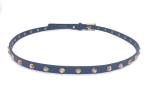 Hexagon Studded Women 's Leather Belts For Jeans With Square Pin Buckle