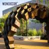 Buy cheap Outdoor Corten Steel Sculpture Customized Corten Steel Garden Art from wholesalers