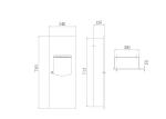 Manufactory Stainless Steel Waste Receptacle Bin And Wall Mounted Garbage Trash