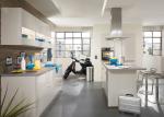 900mm PVC Furniture Modern Modular Kitchen Cabinets SS Sink L Shape
