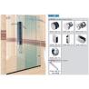 Buy cheap Bathroom Sliding Door System 106, Stainless Steel 304, Satin MIrror, glass sliding door from wholesalers