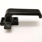 Black Door Window Handles Zinc Alloy Material Powder Sprayed ISO9001