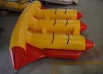 Water Sport Inflatable Fly Fishing Boats Banana Shape PVC Tarpaulin For 6