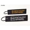 Buy cheap Commemorative Embroidered Fabric Keychain / Airplane Pilot Key Tag from wholesalers
