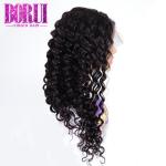 Deep Wave Human Hair Lace Front Wigs Brazilian With Baby Hair Swiss Lace
