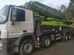 Semi-Dry Shotcrete Type Zoomlion 56m Used Truck Pump for White Ready-Mix