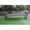 Buy cheap Waterproof Metal Park Benches , Anti Rust Mild Steel Bench With Armrests from wholesalers