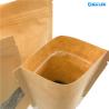 Buy cheap Coffee Packing Standing Pouch Foil Kraft Paper Bags with Clear Window for Food from wholesalers