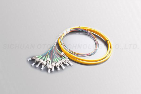 Buy cheap 12 Color LC / APC Fiber Optic Pigtail Wavelength -40~85 ℃ Operating Temperature from wholesalers