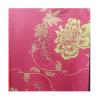Buy cheap Bright red gold print design 100% polyester warp knitted mattress fabric from wholesalers