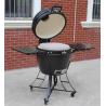 Buy cheap 61cm Ceramic Black 24 Inch Kamado Grill Bamboo Shelves And Handle from wholesalers