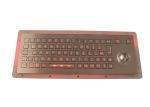 Stainless Steel Industrial Keyboard With Trackball IP67 Panel Mount 0.45mm Key