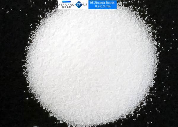 Pharmaceutical Dispersion Zirconia Milling Media 9 Mohs Hardness 210GPa