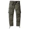Buy cheap Streetwear Clothing 100% Cotton 29-38 Size Cargo Long Straight Pants With Belt For Men from wholesalers