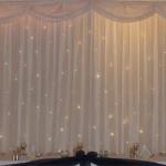 150w Double Decker Fireproof Velvet Backdrop LED Starlit Curtain White Lights