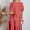 Buy cheap 2023 Summer European and American Female Skirt Loose Casual Short Sleeve Waist Casual Dress from wholesalers