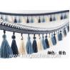 Buy cheap Handmade fashionable chain beads lace tassels fringes for curtain/sofa/pillow/stage decoration from wholesalers