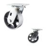 Buy cheap 5 Inch Hollow Core Iron Swivel Plate Industrial Caster Wheels from wholesalers
