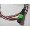 Buy cheap MPO LC Fiber Optic Patch Cord Flat Round with 12core Ribbon Cable from wholesalers