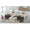 Buy cheap modern 4 persons office panel workstation table furniture in warehouse from wholesalers