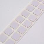 7mmx7mm Permanent Adhesive Label 1.5mil White Matte High Temperature Resistant