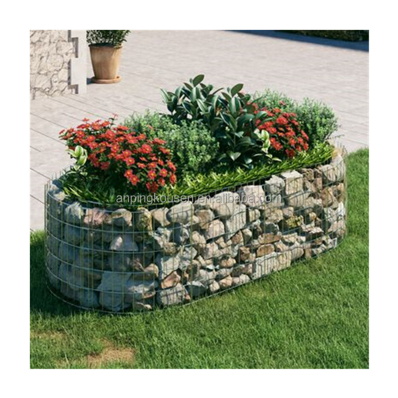 Garden Decor 4mm Diameter Customized Welded Gabion Box with Rust-Resistant Coating