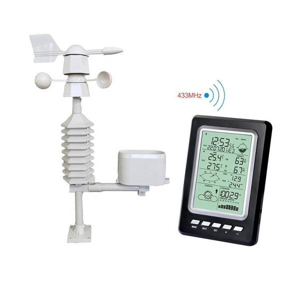 Buy cheap Wind Speed Range 0-50m/S Wireless 433mhz Weather Station For Temperature And Humidity from wholesalers